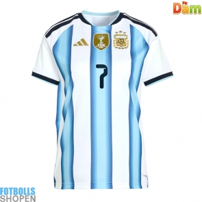 Billiga Argentina Rodrigo De Paul #7 Hemmatröja Dam VM 2026 Kortärmad